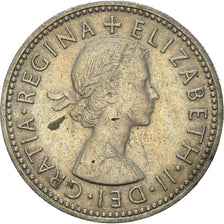Coin, Great Britain, Elizabeth II, Shilling, 1957, VF(30-35), Copper-nickel