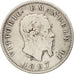 Italy, Vittorio Emanuele II, Lira, 1867, Milan, VF(20-25), Silver, KM:5a.1