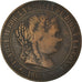Moneda, España, Isabel II, 2-1/2 Centimos, 1867, BC+, Cobre, KM:634.2
