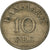 Moneta, Danimarca, Frederik IX, 10 Öre, 1950, Copenhagen, BB+, Rame-nichel
