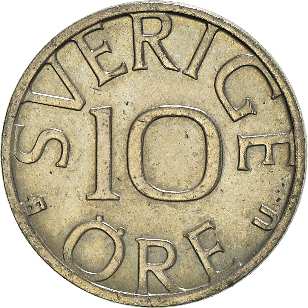 Coin, Sweden, Carl XVI Gustaf, 10 Öre, 1980, Copenhagen, EF(40-45)