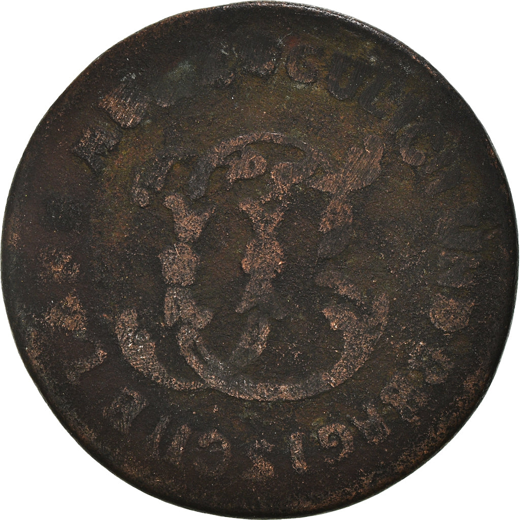 Coin, German States, JULICH-BERG, Karl Theodor, 1/2 Stüber, 1790, VF(20-25)