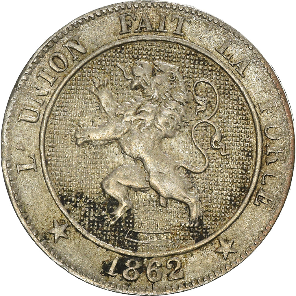Coin, Belgium, Leopold I, 5 Centimes, 1862, VF(30-35), Copper-nickel, KM:21