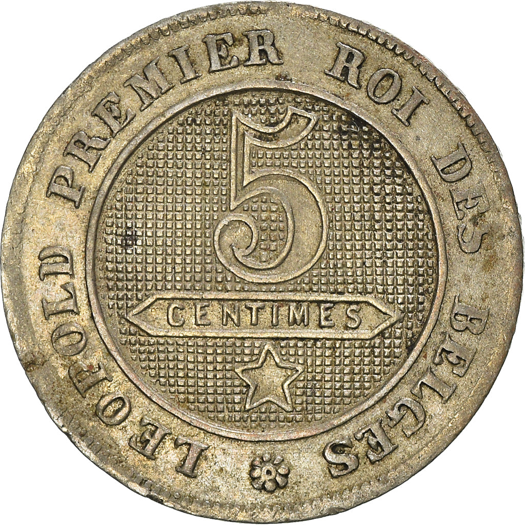 Coin, Belgium, Leopold I, 5 Centimes, 1862, VF(30-35), Copper-nickel, KM:21
