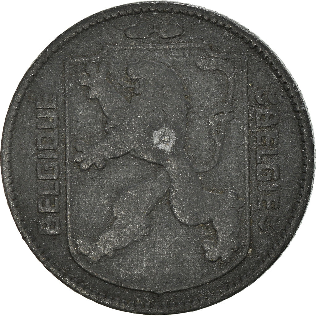 Coin, Belgium, Franc, 1942, EF(40-45), Zinc, KM:127