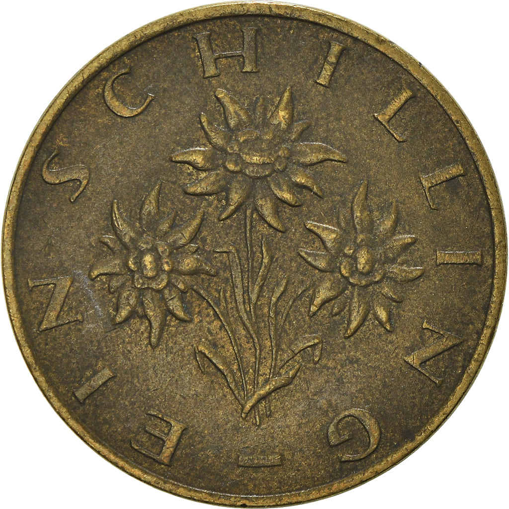 Moeda, Áustria, 1 Schilling, 1982, EF(40-45), Alumínio-Bronze, KM:2886