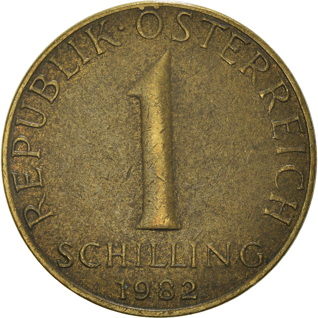 Moeda, Áustria, 1 Schilling, 1982, EF(40-45), Alumínio-Bronze, KM:2886