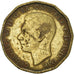 Moneda, Gran Bretaña, George VI, 3 Pence, 1943, BC, Níquel - latón, KM:849