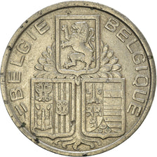 Moneta, Belgio, 5 Francs, 5 Frank, 1939, MB+, Nichel, KM:117.1