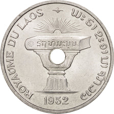 Lao, Sisavang Vong, 50 Cents, 1952, Paris, SPL, Aluminum, KM:6