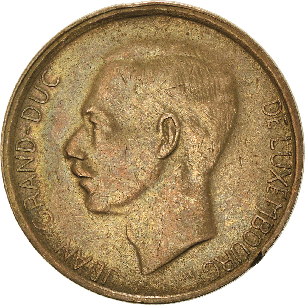 Coin, Luxembourg, Jean, 20 Francs, 1981, AU(50-53), Aluminum-Bronze, KM:58