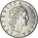 Coin, Italy, 50 Lire, 1977, Rome, EF(40-45), Stainless Steel, KM:95.1