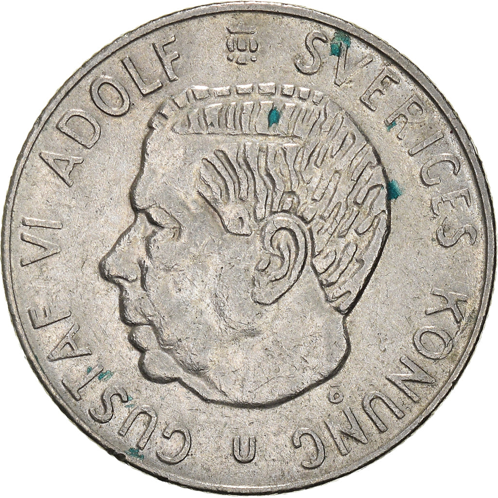 Coin, Sweden, Gustaf V, Krona, 1973, EF(40-45), Silver, KM:814