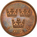 Monnaie, Suède, Carl XVI Gustaf, 50 Öre, 1998, TTB, Bronze, KM:878