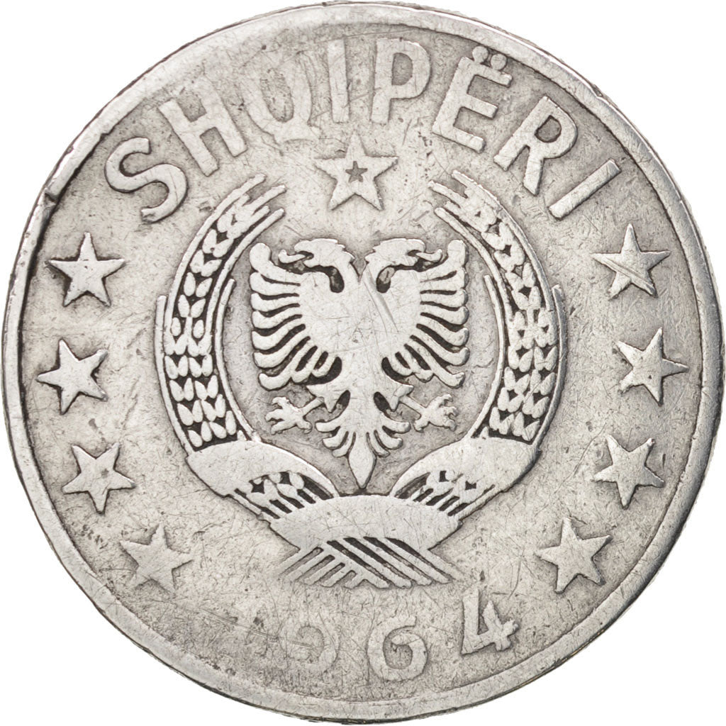 Albania, Lek, 1964, TB, Aluminum, KM:43