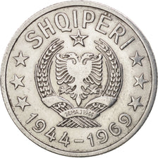 Albania, 50 Qindarka, 1969, EF(40-45), Aluminum, KM:47