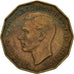 Moneda, Gran Bretaña, George VI, 3 Pence, 1937, MBC, Níquel - latón, KM:849