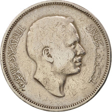 Moneta, Giordania, Hussein, 50 Fils, 1/2 Dirham, 1977, MB+, Rame-nichel, KM:18