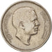 Moneda, Jordania, Hussein, 50 Fils, 1/2 Dirham, 1977, BC+, Cobre - níquel