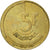 Moneta, Belgio, 5 Francs, 5 Frank, 1987, MB+, Ottone o alluminio-bronzo, KM:163