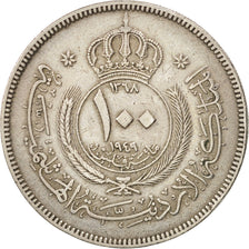 Giordania, Abdullah, 100 Fils, Dirham, 1949, BB, Rame-nichel, KM:7