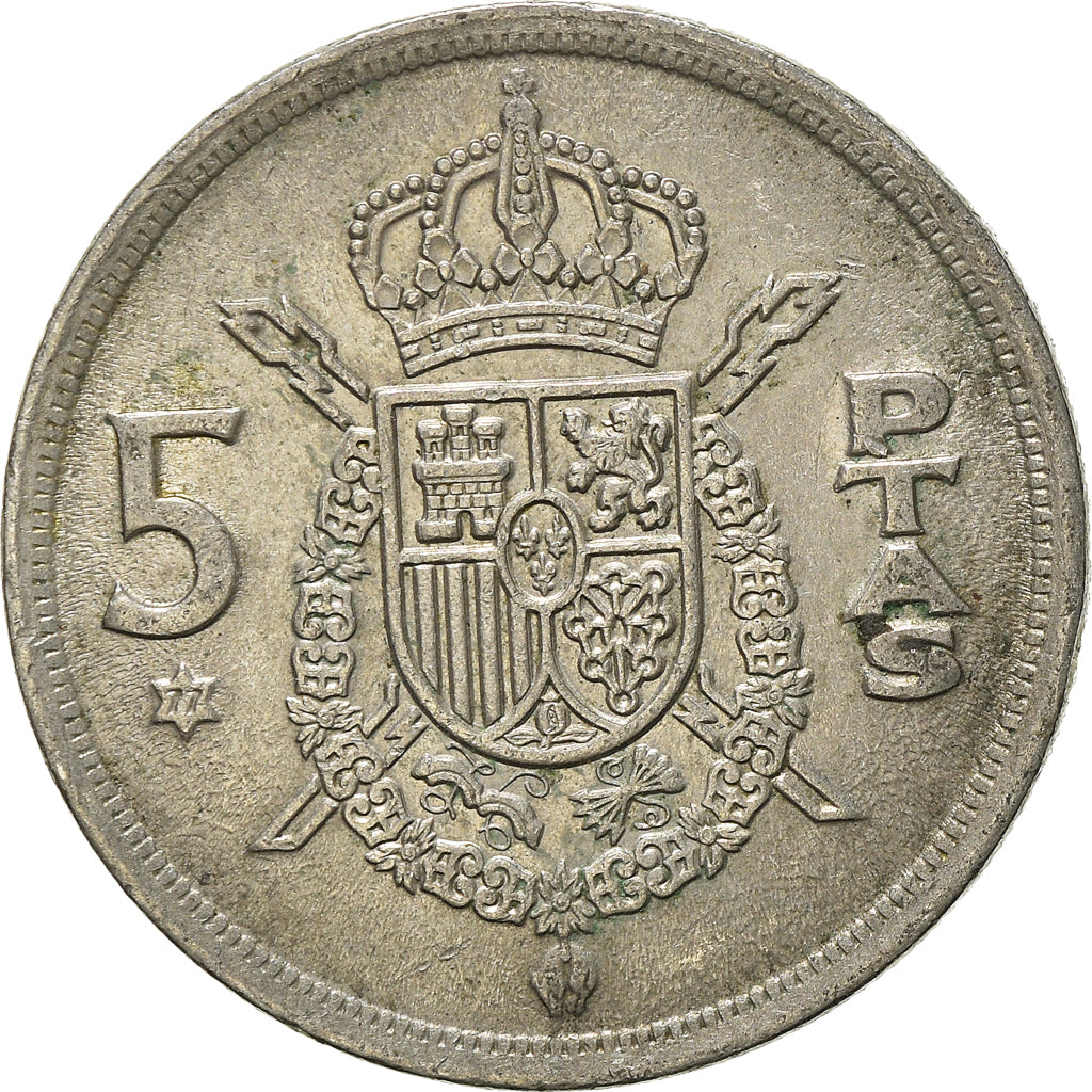 Moneta, Hiszpania, Juan Carlos I, 25 Pesetas, 1977, EF(40-45), Miedź-Nikiel