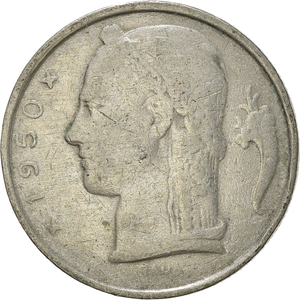 Coin, Belgium, 5 Francs, 5 Frank, 1950, VF(20-25), Copper-nickel, KM:135.1