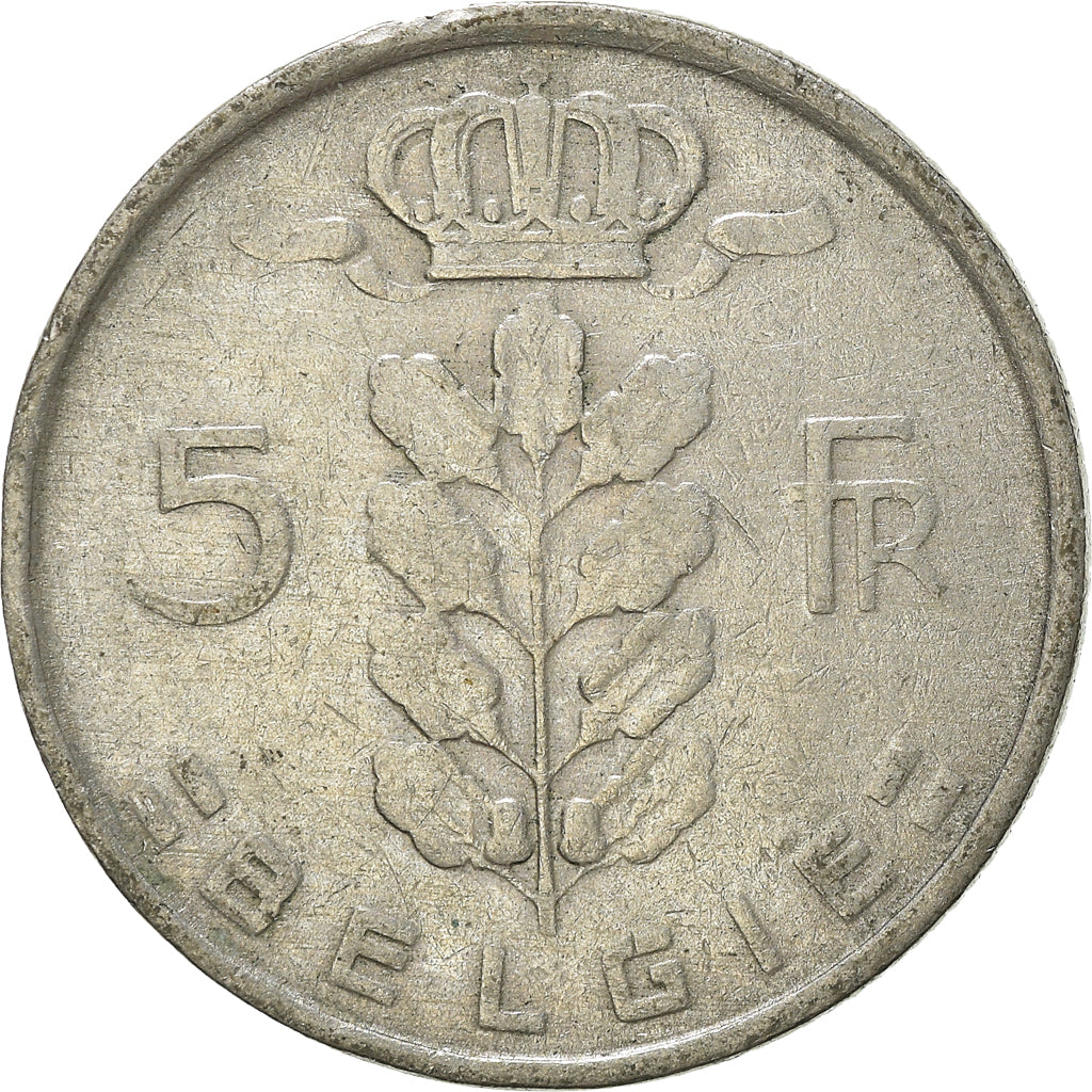 Coin, Belgium, 5 Francs, 5 Frank, 1950, VF(20-25), Copper-nickel, KM:135.1
