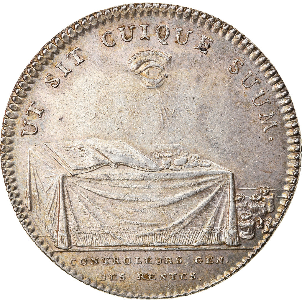 France, Jeton, Louis XV, Controleurs Généraux des Rentes, History, TTB+