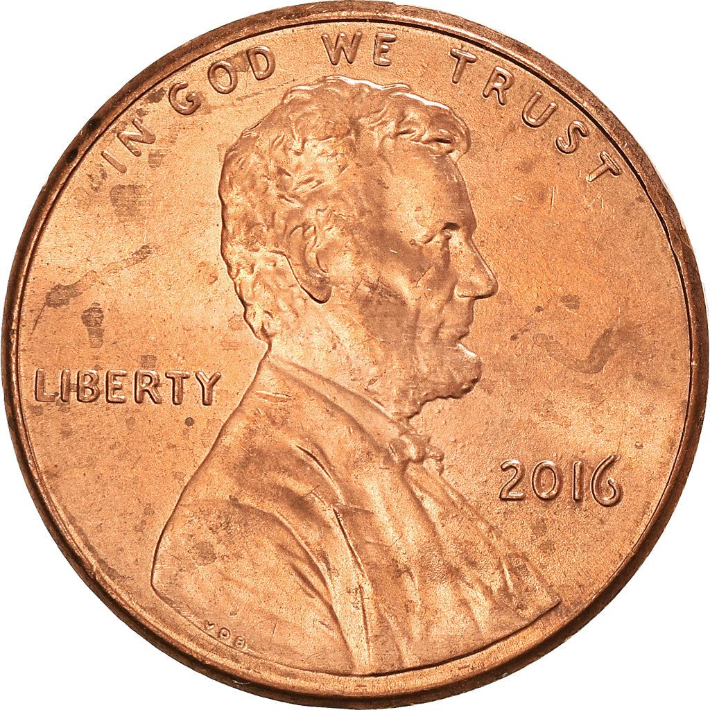 Moeda, Estados Unidos da América, Cent, 2016, U.S. Mint, EF(40-45), Zinco