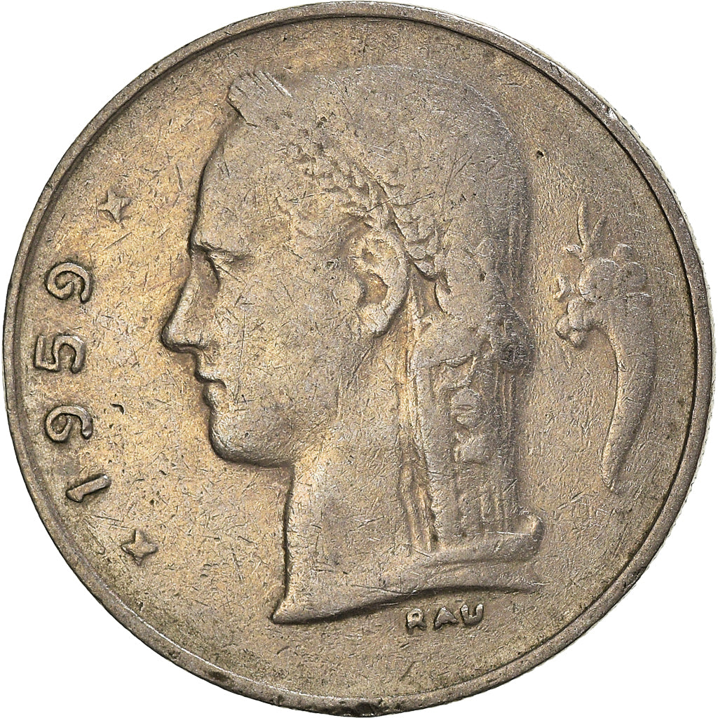 Münze, Belgien, Franc, 1959, Brussels, SS, Kupfer-Nickel, KM:142.1