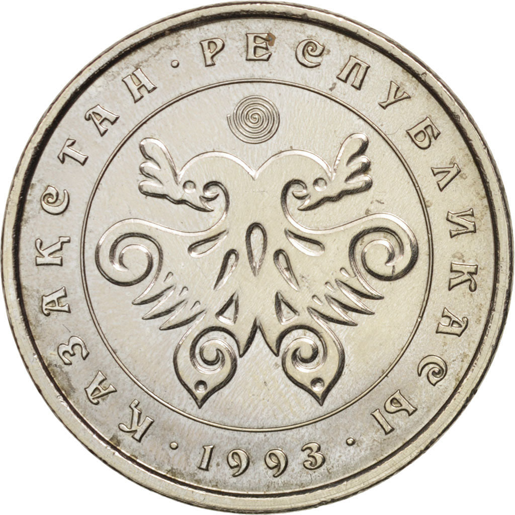 Kazakistan, 10 Tenge, 1993, Kazakhstan Mint, SPL, Rame-nichel, KM:10
