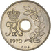 Coin, Denmark, Frederik IX, 25 Öre, 1970, Copenhagen, AU(55-58), Copper-nickel