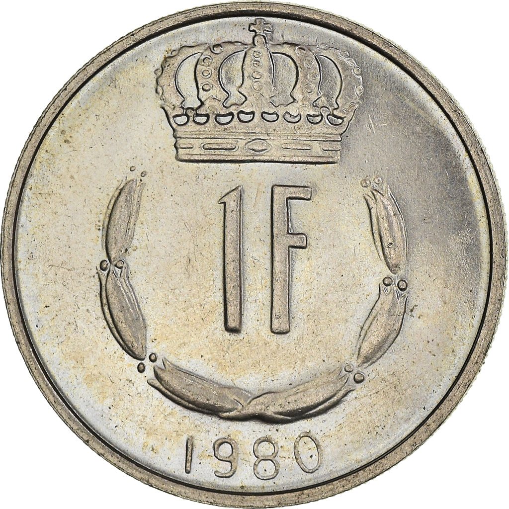 Münze, Luxemburg, Jean, Franc, 1980, VZ, Kupfer-Nickel, KM:55