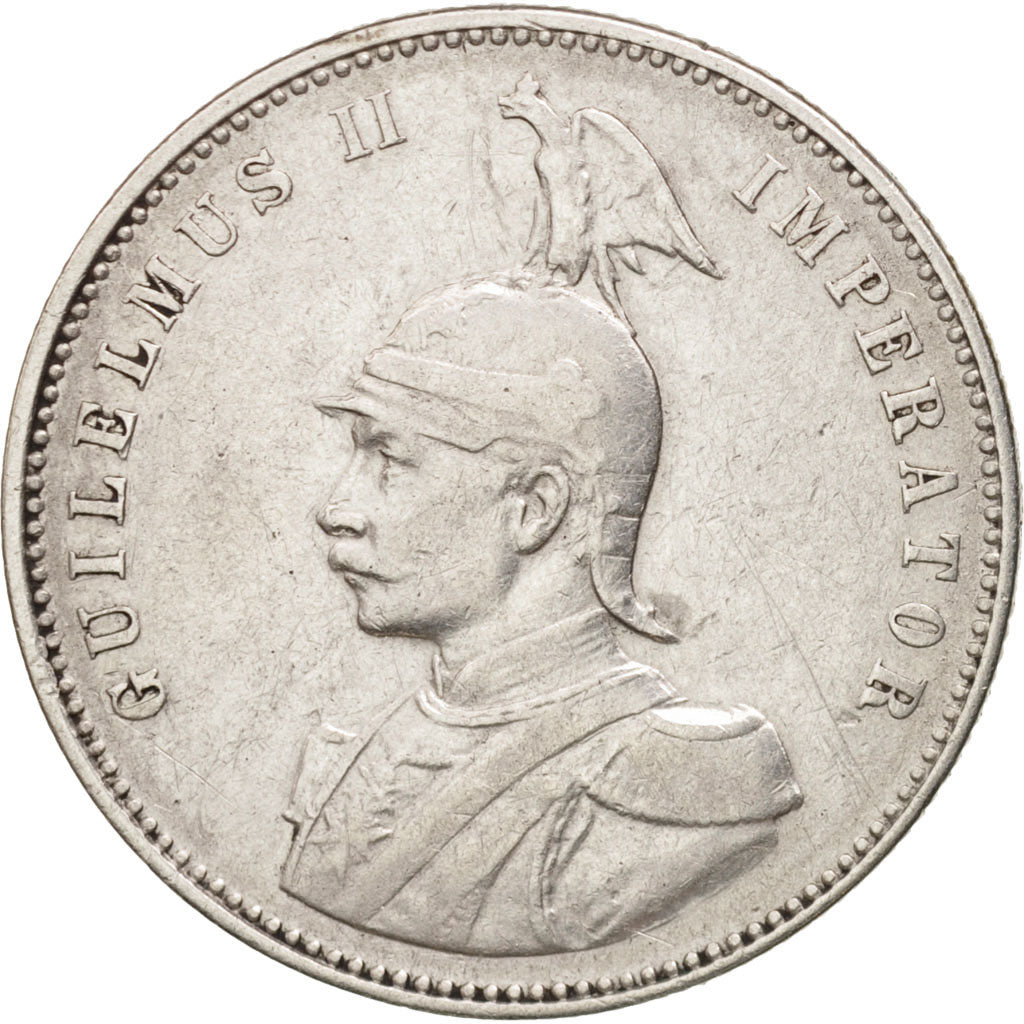 GERMAN EAST AFRICA, Wihelm II, Rupie, 1907, VF(30-35), Silver, KM:10