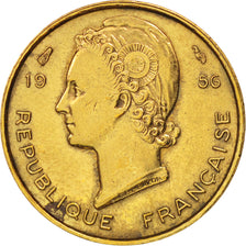 Coin, French West Africa, 5 Francs, 1956, Paris, EF(40-45), Aluminum-Bronze