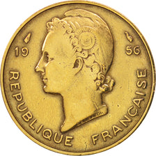 French West Africa, 10 Francs, 1956, Paris, VF(30-35), Aluminum-Bronze, KM:6