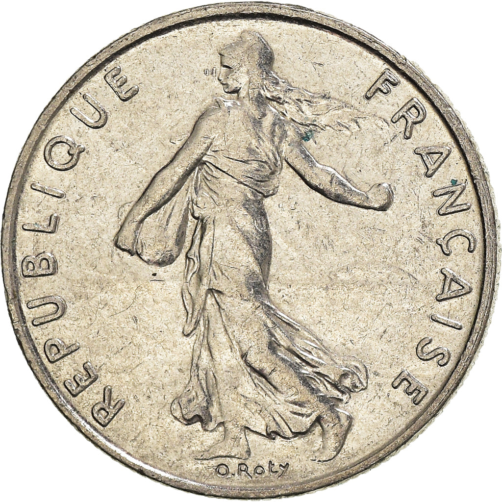 Moeda, França, Semeuse, 1/2 Franc, 1997, Paris, EF(40-45), Níquel, KM:931.1