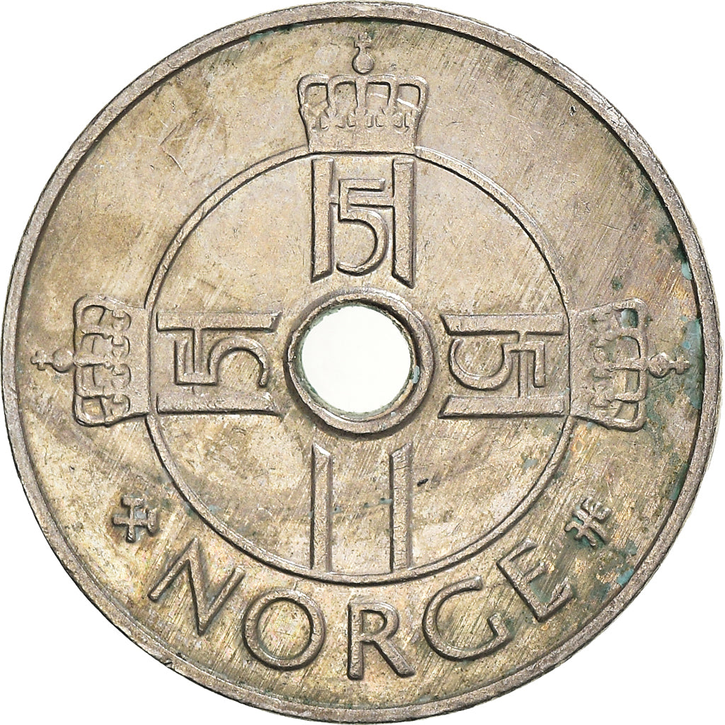 Coin, Norway, Harald V, Krone, 2001, VF(30-35), Copper-nickel, KM:462