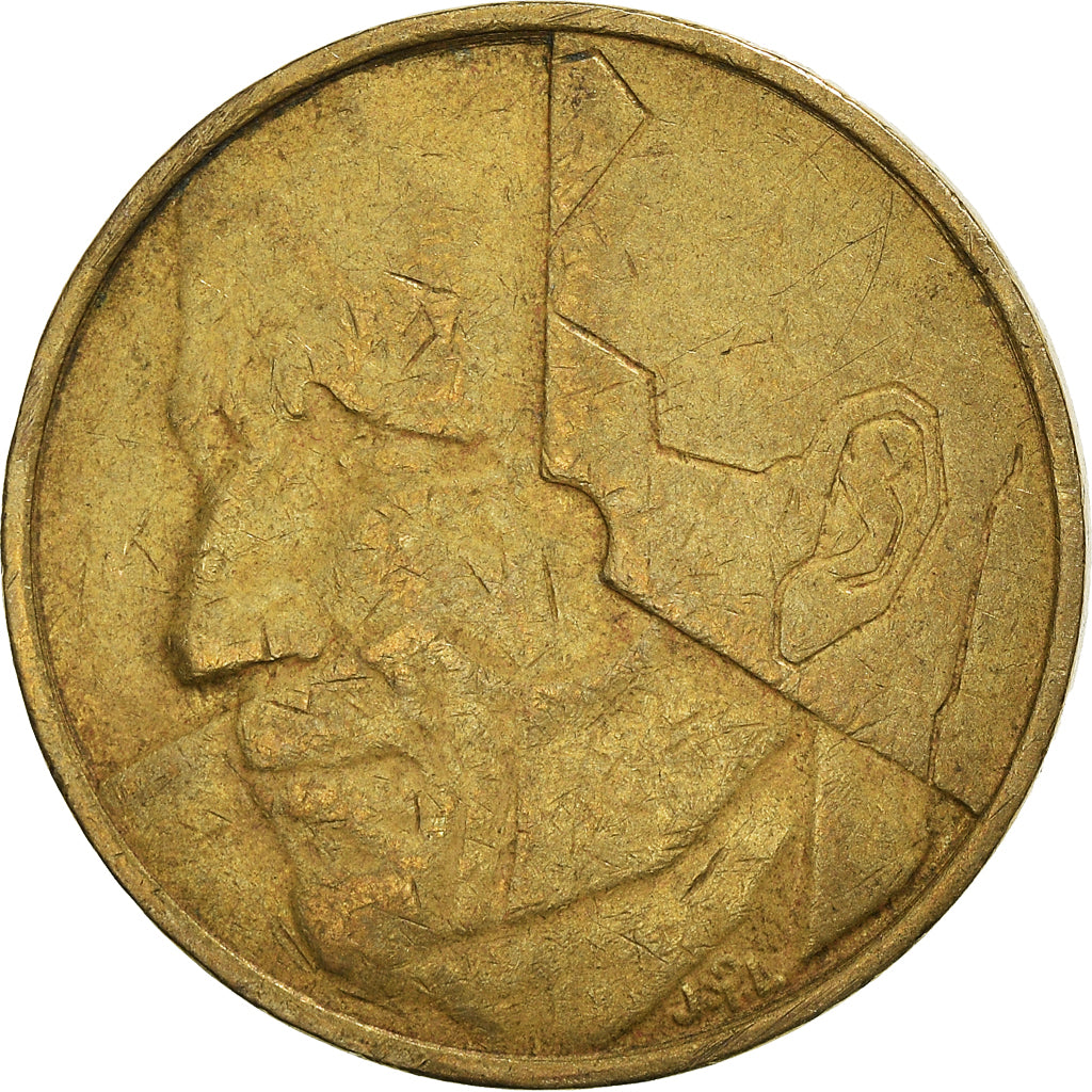 Coin, Belgium, 5 Francs, 5 Frank, 1987, Brussels, VF(30-35), Brass Or