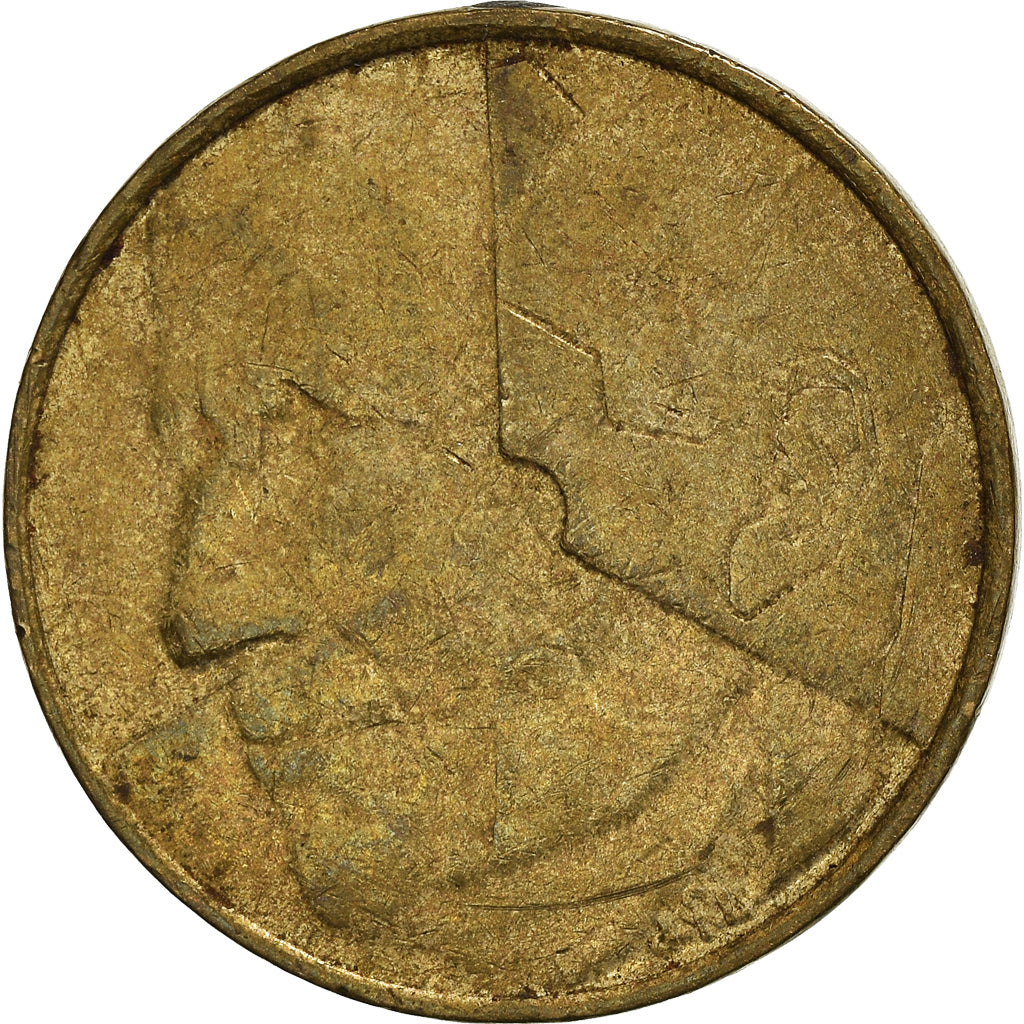 Moneda, Bélgica, 5 Francs, 5 Frank, 1987, Brussels, BC+, Brass Or