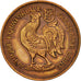 Coin, French Equatorial Africa, Franc, 1943, Pretoria, EF(40-45), Bronze, KM:2a