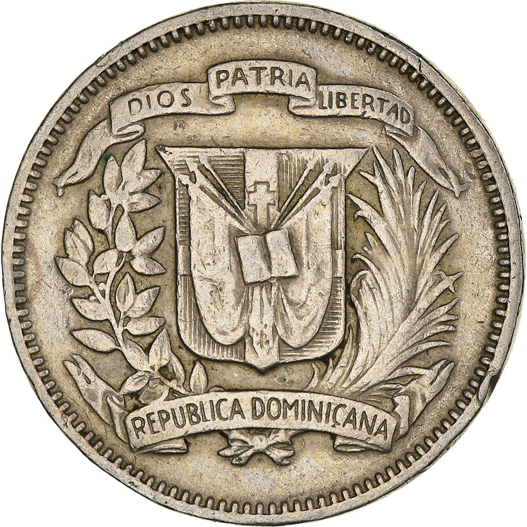Coin, Dominican Republic, 5 Centavos, 1974, EF(40-45), Copper-nickel, KM:18