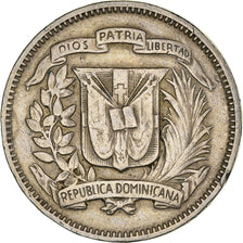 Coin, Dominican Republic, 5 Centavos, 1974, EF(40-45), Copper-nickel, KM:18