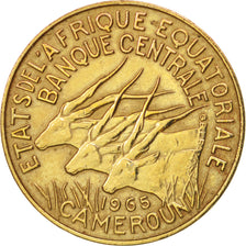 EQUATORIAL AFRICAN STATES, 5 Francs, 1965, Paris, EF(40-45), Aluminum-Nickel