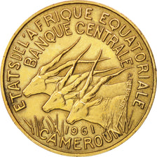 Äquatorial Afrikanische Staaten, 10 Francs, 1961, Paris, EF(40-45), Aluminum
