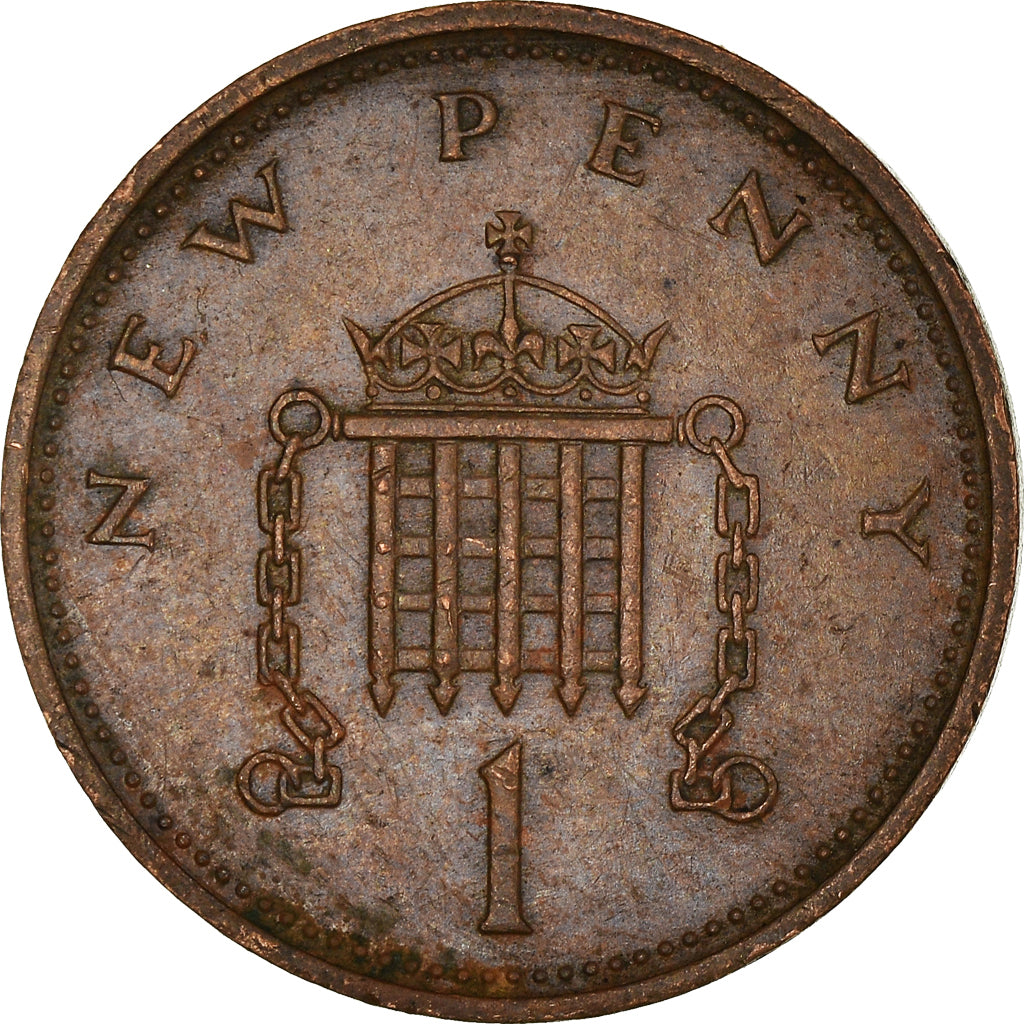 Coin, Great Britain, Elizabeth II, New Penny, 1981, VF(20-25), Bronze, KM:915