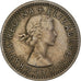 Coin, Great Britain, Elizabeth II, 6 Pence, 1963, VF(30-35), Copper-nickel