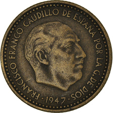 Coin, Spain, Francisco Franco, caudillo, Peseta, 1953, VF(30-35)