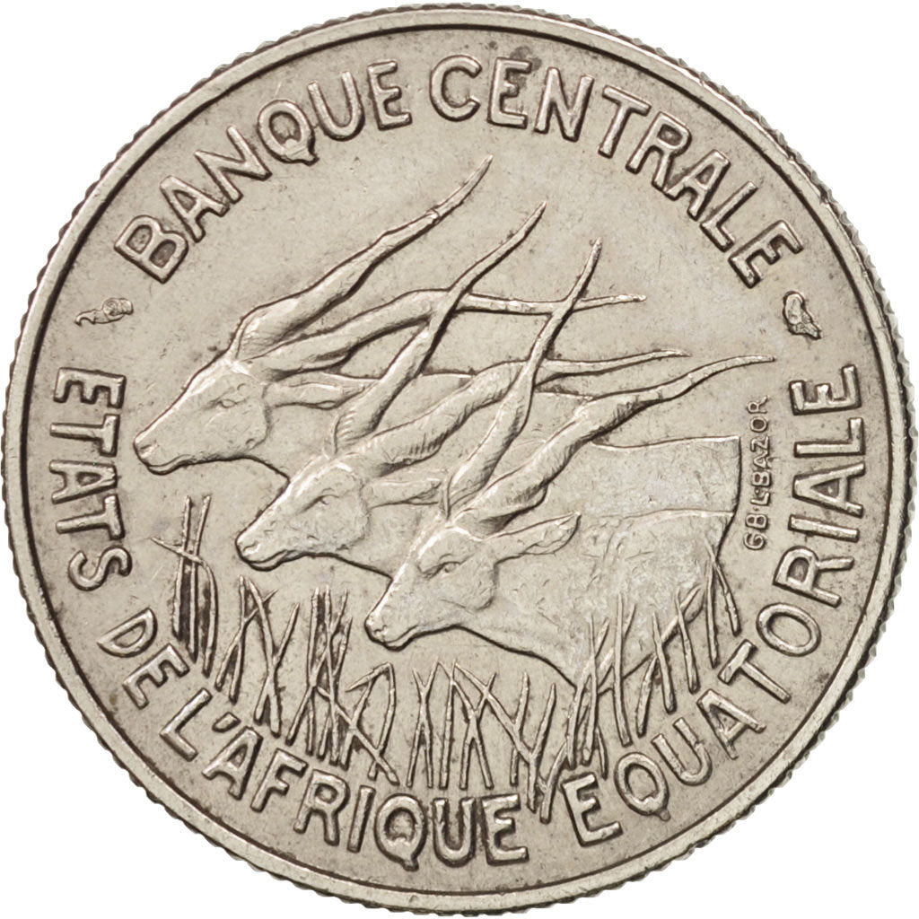 Stati dell’Africa equatoriale, 100 Francs, 1966, Paris, BB, Nichel, KM:5